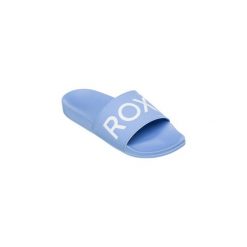Klapki basenowe damskie Roxy SLIPPY II. Fioletowe klapki damskie Roxy, bez wzorów, z materiału, bez obcasa. Za 139.99 zł.