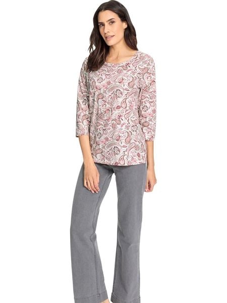 WITT WEIDEN Bluzka w kolorze kremowym rozmiar: 50. Brązowe bluzki damskie WITT WEIDEN, bez wzorów, bez kołnierzyka, bez ramiączek. Za 26.00 zł.