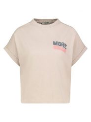 Eight2Nine Koszulka w kolorze beżowym rozmiar: XL. Brązowe bluzki damskie Eight2Nine, xl, bez wzorów, z bawełny, bez kołnierzyka, bez ramiączek. Za 56.39 zł.