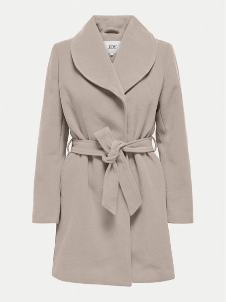 JDY Płaszcz przejściowy Frankie 15330201 Beżowy Regular Fit. Brązowe płaszcze damskie JDY, l, bez wzorów, z syntetyku. Za 159.99 zł.