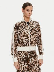 Puma Bluza T7 Leo Luxe 632342 Brązowy Regular Fit. Brązowe bluzy bez kaptura damskie Puma, m, z syntetyku. Za 269.99 zł.