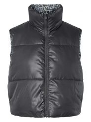 Pieces Kamizelka pikowana w kolorze szarym rozmiar: XL. Szare kamizelki damskie Pieces, xl. Za 122.09 zł.