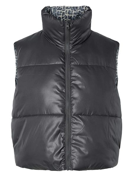 Pieces Kamizelka pikowana w kolorze szarym rozmiar: L. Szare kamizelki damskie Pieces, l. Za 113.36 zł.