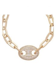 U.S. Polo Assn. Pozłacana bransoletka z elementem ozdobnym rozmiar: onesize. Żółte bransoletki damskie U.S. Polo Assn., metalowe. Za 156.98 zł.