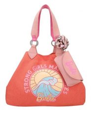 Fritzi aus Preußen Shopper bag "Limited Barbie" w kolorze koralowym - 42 x 29 x 15 cm rozmiar: onesize. Czerwone shopper bag damskie Fritzi aus Preußen, bez wzorów, z bawełny, na ramię, z tłoczeniem, bez dodatków. Za 154.07 zł.