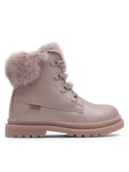 Lasocki Kids Trapery POINT CI12-POINT-10 Różowy. Czerwone kozaki dziewczęce Lasocki Kids, bez wzorów, ze skóry, bez obcasa. Za 189.99 zł.