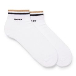 Skarpety krótkie BOSS. Białe skarpetki męskie Boss, bez wzorów. Za 59.99 zł.