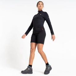 Damskie szorty Torrek – Mountain Series. Czarne szorty damskie Dare 2b, bez wzorów, z elastanu, sportowe. W wyprzedaży za 169.99 zł.