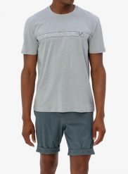 Koszulka bawełniana męska Vaude Cyclist T-Shirt V. Szare t-shirty męskie Vaude, m, bez wzorów, z bawełny, bez kołnierzyka. Za 203.45 zł.