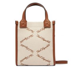 Torebka KARL LAGERFELD. Brązowe torebki klasyczne damskie Karl Lagerfeld, bez wzorów, bez dodatków. Za 649.99 zł.