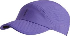Czapka z daszkiem do biegania ODLO Performance Pro. Fioletowe czapki męskie Odlo, bez wzorów, z elastanu. Za 189.99 zł.