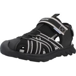 Sandały GEOX J SANDAL AIRADYUM BO Czarny. Czarne sandały damskie Geox, bez wzorów, z syntetyku, bez obcasa. Za 248.99 zł.