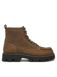Blauer Kozaki F4RUSK03/LEP Brązowy. Brązowe buty zimowe męskie Blauer, z nubiku, bez zapięcia. Za 539.99 zł.