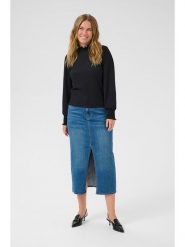 Kaffe Bluzka w kolorze czarnym rozmiar: XXL. Czarne bluzki damskie Kaffe, xxl, bez wzorów, bez kołnierzyka, bez ramiączek. Za 69.75 zł.