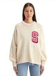 Scotch & Soda Sweter w kolorze beżowym rozmiar: XS. Brązowe swetry klasyczne damskie Scotch & Soda, xs, bez kołnierzyka. Za 246.53 zł.