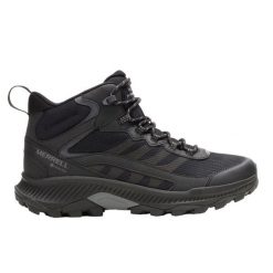 Buty trekkingowe męskie Merrell Speed Strike 2 Mid Gtx. Czarne buty trekkingowe męskie MERRELL, na zimę, z materiału, za kostkę, bez zapięcia, trekkingowe. Za 519.00 zł.