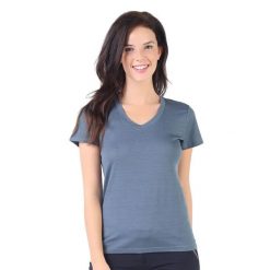 Koszulka turystyczna damska Woolona Calima 100% Merino. Szare bluzki sportowe damskie WOOLONA, xl, bez kołnierzyka, bez ramiączek. W wyprzedaży za 261.00 zł.