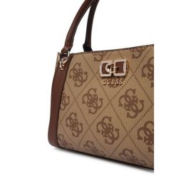 Torebka Guess. Brązowe torebki klasyczne damskie Guess, z aplikacjami, bez dodatków. Za 639.99 zł.