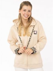 Zwillingsherz Bluza "Wild Heart" w kolorze beżowym rozmiar: L/XL. Brązowe bluzy z kapturem damskie Zwillingsherz, l. Za 178.37 zł.