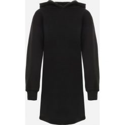 Czarna Sukienka Dresowa z Kapturem Sehn. Czarne sukienki niemowlęce Born2be, na zimę, bez wzorów, z dresówki, bez ramiączek, długie, mini. Za 29.99 zł.