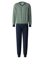 Calida Piżama w kolorze granatowo-miętowym rozmiar: S. Niebieskie piżamy męskie Calida, s, bez wzorów, z bawełny, bez ramiączek. Za 141.85 zł.