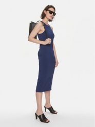 Weekend Max Mara Sukienka codzienna Astoria 2415321022 Granatowy Slim Fit. Niebieskie sukienki damskie Weekend Max Mara, na co dzień, m, bez wzorów, z wiskozy, bez kołnierzyka, bez ramiączek, proste. Za 559.99 zł.