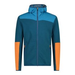 Hybrydowa kurtka z kapturem CMP. Niebieskie kurtki męskie CMP, bez wzorów, z puchu, sportowe, z kapturem. Za 308.00 zł.