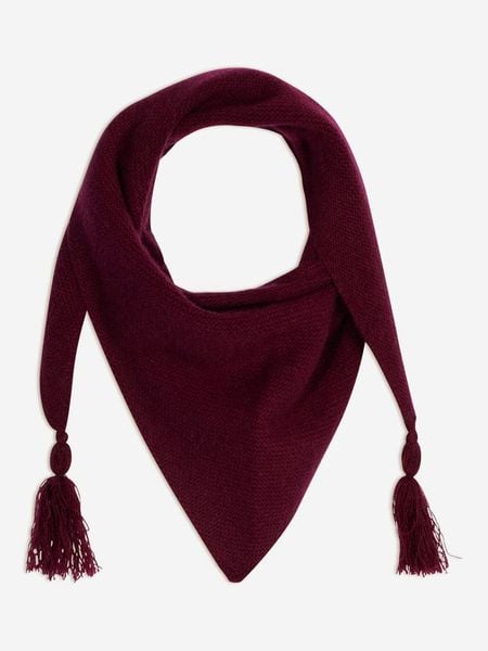 Just Cashmere Kaszmirowy szal "Lima" w kolorze bordowym rozmiar: onesize. Czerwone szaliki i kominy damskie Just Cashmere, bez wzorów, z kaszmiru. Za 241.56 zł.