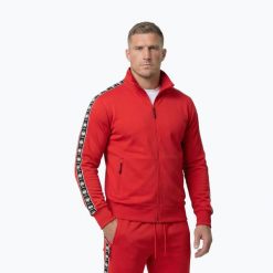 Bluza męska Pitbull Track Jacket Powers. Czerwone bluzy bez kaptura męskie PITBULL, m, z elastanu. Za 269.99 zł.