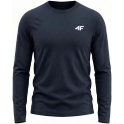 Koszulka męska 4F Longsleeve. Niebieskie koszulki męskie z długim rękawem 4f, m, z bawełny. Za 69.99 zł.