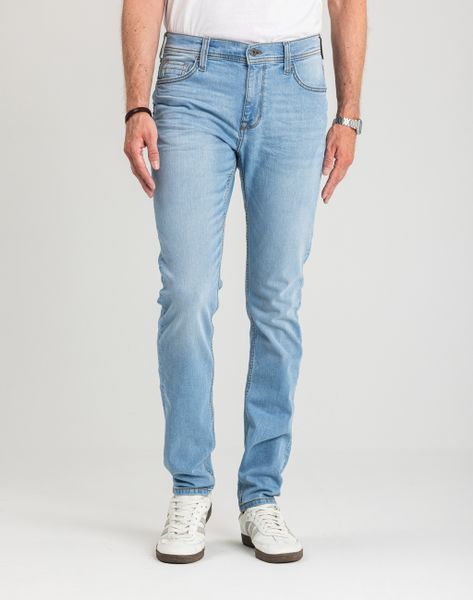 Męskie Spodnie jeansowe Mustang Style Vegas Slim Denim Blue 1018073 5000 401. Niebieskie spodnie materiałowe męskie Mustang, bez wzorów, z denimu. Za 189.99 zł.
