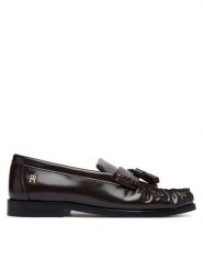 Tommy Hilfiger Mokasyny Tassel Abrasivato FW0FW09460 Brązowy ciemny. Brązowe mokasyny damskie Tommy Hilfiger, ze skóry. Za 526.99 zł.
