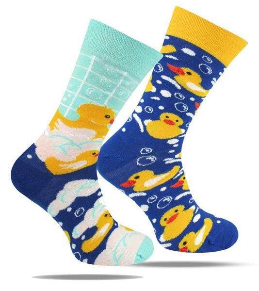 Skarpetki Bawełniane - Tematyczne - Kaczki w Kąpieli. Skarpetki męskie His Story, bez wzorów, z bawełny. Za 29.99 zł.