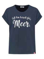 Eight2Nine Koszulka w kolorze granatowym rozmiar: S. Niebieskie bluzki damskie Eight2Nine, s, bez wzorów, z bawełny, bez kołnierzyka. Za 65.23 zł.