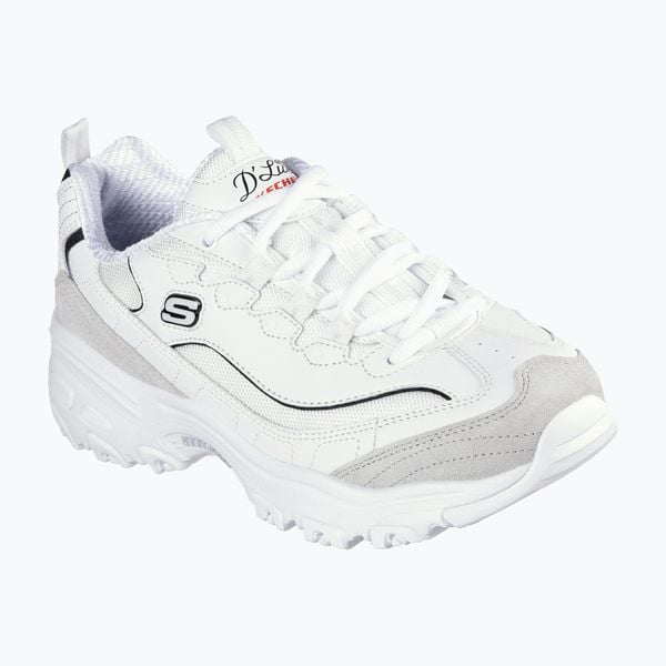 Buty damskie SKECHERS D'Lites New Heat. Białe obuwie do biegania damskie Skechers, Skechers Sport. Za 239.99 zł.