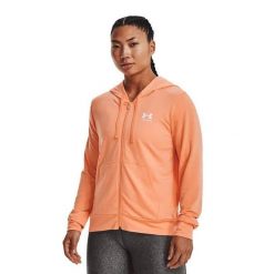 Bluza fitness damska Under Armour Rival Terry FZ Hoodie. Brązowe bluzy sportowe damskie Under Armour, xs. Za 139.99 zł.