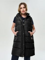 Kamizelka puffer z kapturem - czarny. Czarne kamizelki damskie Sinsay, l. Za 89.99 zł.