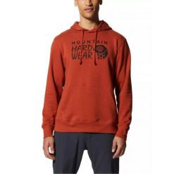 Bluza turystyczna męska MHW Logo Pullover Hoody z kapturem. Brązowe bluzy z kapturem męskie MOUNTAIN HARDWEAR, m, z bawełny. W wyprzedaży za 299.00 zł.