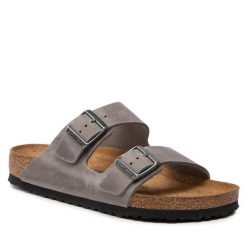 Klapki Birkenstock. Szare klapki i japonki męskie Birkenstock. Za 579.99 zł.