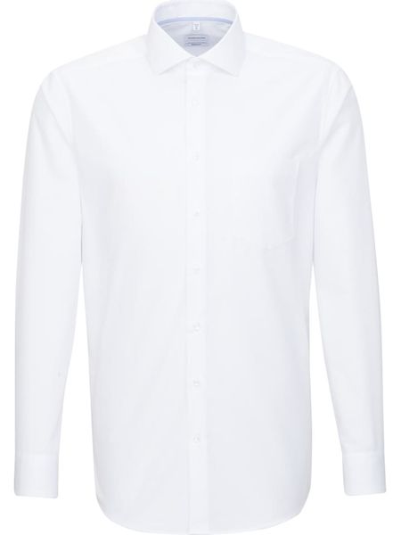 Seidensticker Koszula - Regular fit - w kolorze białym rozmiar: 46. Białe koszule męskie Seidensticker, bez wzorów, z bawełny, bez kołnierzyka, bez ramiączek. Za 118.01 zł.