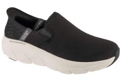 Buty sportowe Sneakersy męskie, Slip-ins: D'Lux Walker 2.0 - Reeler. Czarne buty sportowe na co dzień męskie Skechers, z materiału, bez zapięcia, trekkingowe. Za 319.99 zł.