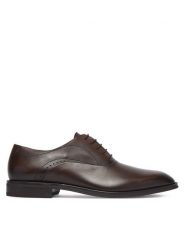 BOSS Półbuty Derrek 50562399 Brązowy ciemny. Brązowe buty wizytowe męskie Boss, ze skóry, bez zapięcia. Za 1,489.00 zł.