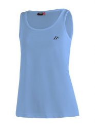Maier Sports Top funkcyjny "Petra" w kolorze błękitnym rozmiar: 44. Niebieskie topy damskie Maier Sports, bez wzorów, z materiału, bez kołnierzyka. Za 61.31 zł.