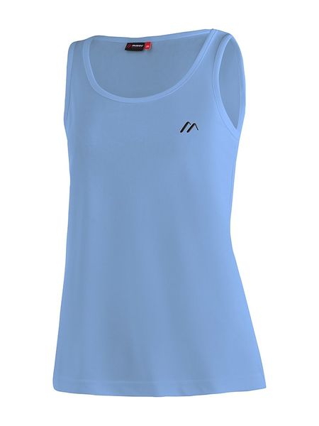 Maier Sports Top funkcyjny "Petra" w kolorze błękitnym rozmiar: 44. Niebieskie topy damskie Maier Sports, bez wzorów, z materiału, bez kołnierzyka. Za 61.31 zł.