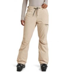 Spodnie snowboardowe damskie ROXY Nadia. Brązowe spodnie materiałowe damskie Roxy, bez wzorów, z poliesteru, sportowe. Za 689.99 zł.