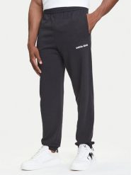 Calvin Klein Jeans Spodnie dresowe LV04RC294G Czarny Regular Fit. Czarne spodnie dresowe męskie Calvin Klein Jeans, bez wzorów, z bawełny. Za 309.99 zł.