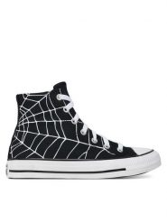 Converse Trampki Chuck Taylor All Star Spiderweb A14283C Czarny. Czarne trampki i tenisówki chłopięce Converse, bez wzorów, z materiału, retro, bez zapięcia. Za 239.99 zł.