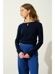 AUTHENTIC CASHMERE Kaszmirowy sweter "Epéna" w kolorze granatowym rozmiar: XXL. Niebieskie swetry klasyczne damskie AUTHENTIC CASHMERE, xxl, z kaszmiru, bez kołnierzyka. Za 206.91 zł.