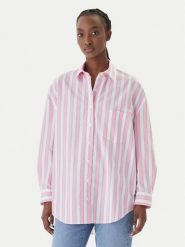 JOOP! Jeans Koszula Brenda 10100296 30101897 Różowy Oversize. Czerwone koszule damskie Joop! Jeans, xs, bez wzorów, z bawełny, bez kołnierzyka, bez ramiączek. Za 679.99 zł.