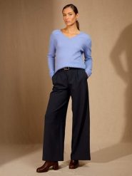 Perfect Cashmere Kaszmirowy sweter "Gardoria" w kolorze błękitnym rozmiar: L. Niebieskie swetry klasyczne damskie Perfect Cashmere, l, z kaszmiru, bez kołnierzyka. Za 347.99 zł.